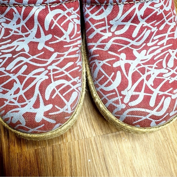 Dansko Victoria Red Grass Work Clog Comfort Sanibel Collection Victoria Canvas 8 - Picture 2 of 8